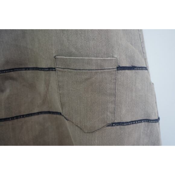 Monthorigin Distress Denim Harem Overalls Baggy Boho Lagenlook Artsy Jumpsuit - Picture 11 of 14